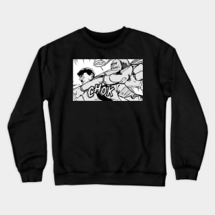 Raph punching Hitler (B&W) Crewneck Sweatshirt